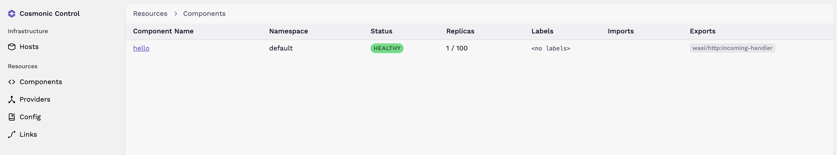 Component view